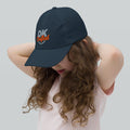 Youth baseball cap, Navy, left side view