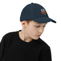 Youth baseball cap, Navy, right side view