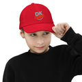 Youth baseball cap, Red, front view