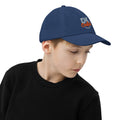 Youth baseball cap, Royal, right side view