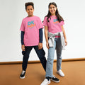 Youth classic tee, Azalea, front view