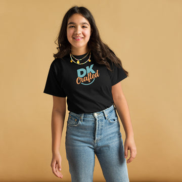 Youth classic tee, Black, front view