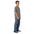 Youth classic tee, Charcoal, right-front view