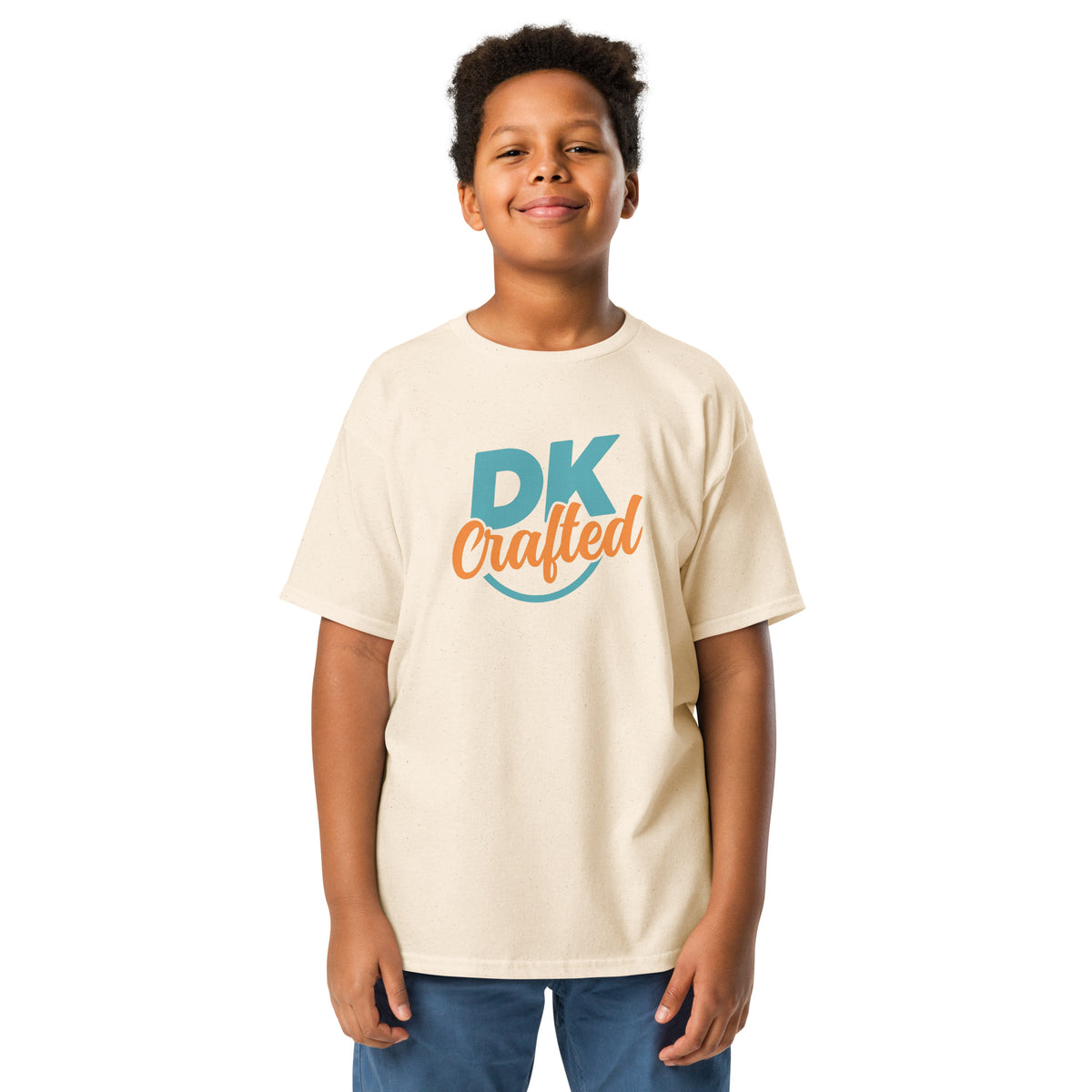 Youth classic tee, Natural, front view