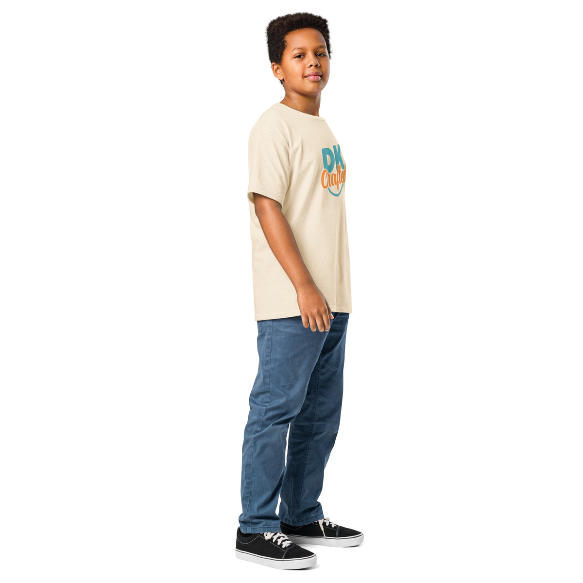 Youth classic tee, Natural, right-front view