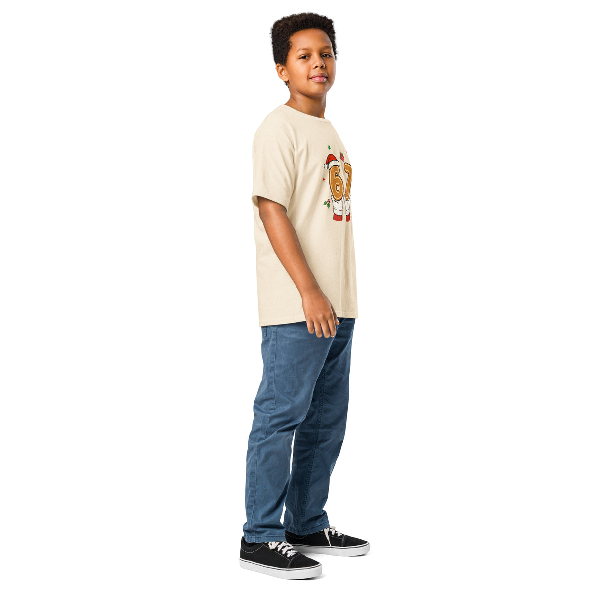 Youth classic tee, Natural, right-front view