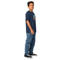 Youth classic tee, Navy, right-front view