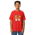 Youth classic tee, Red, front view