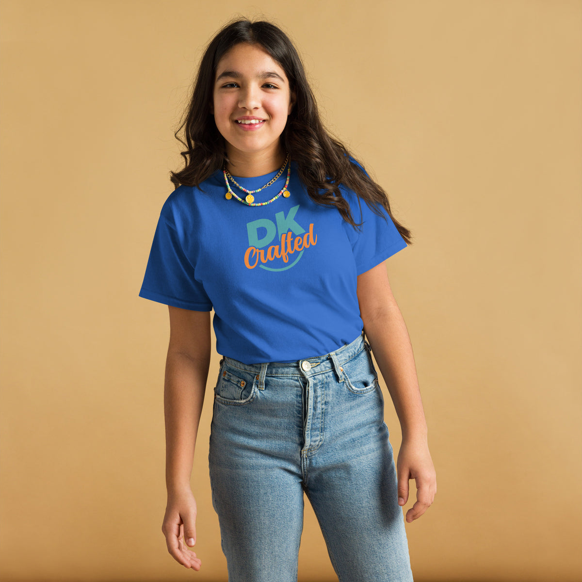 Youth classic tee, Royal, front view