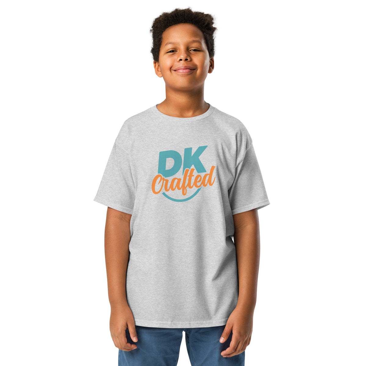 Youth classic tee, Sport Grey, front view