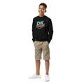 Youth crewneck sweatshirt, Black, front view