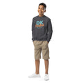 Youth crewneck sweatshirt, Dark Heather, front view