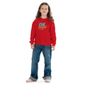 Youth crewneck sweatshirt, Red, front view