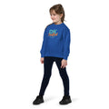Youth crewneck sweatshirt, Royal, front view