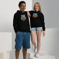 Youth heavy blend hoodie, Black, front view