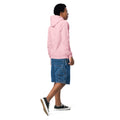 Youth heavy blend hoodie, Light Pink, back view
