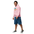 Youth heavy blend hoodie, Light Pink, left-front view