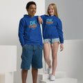 Youth heavy blend hoodie, Royal, front view
