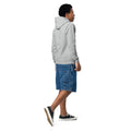 Youth heavy blend hoodie, Sport Grey, back view
