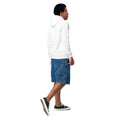 Youth heavy blend hoodie, White, back view