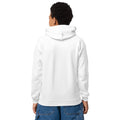 Youth heavy blend hoodie, White, back view