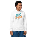 Youth heavy blend hoodie, White, front view