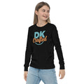 Youth long sleeve tee, Black, left-front view