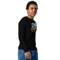 Youth long sleeve tee, Black, right-front view