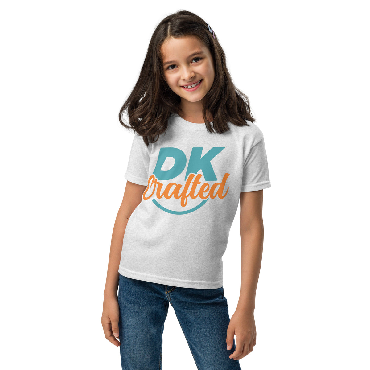 Youth t-shirt, Ash, front view