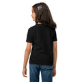 Youth t-shirt, Black, back view