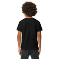 Youth t-shirt, Black, back view