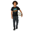 Youth t-shirt, Black, front view