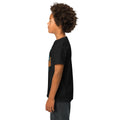 Youth t-shirt, Black, left side view