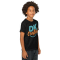 Youth t-shirt, Black, right-front view