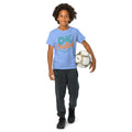 Youth t-shirt, Carolina Blue, front view