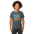 Youth t-shirt, Dark Heather, front view