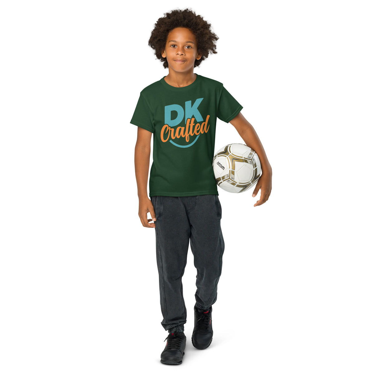 Youth t-shirt, Forest Green, front view