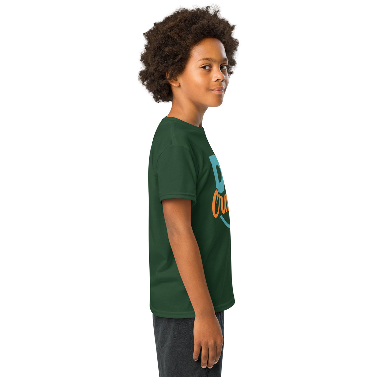 Youth t-shirt, Forest Green, right side view
