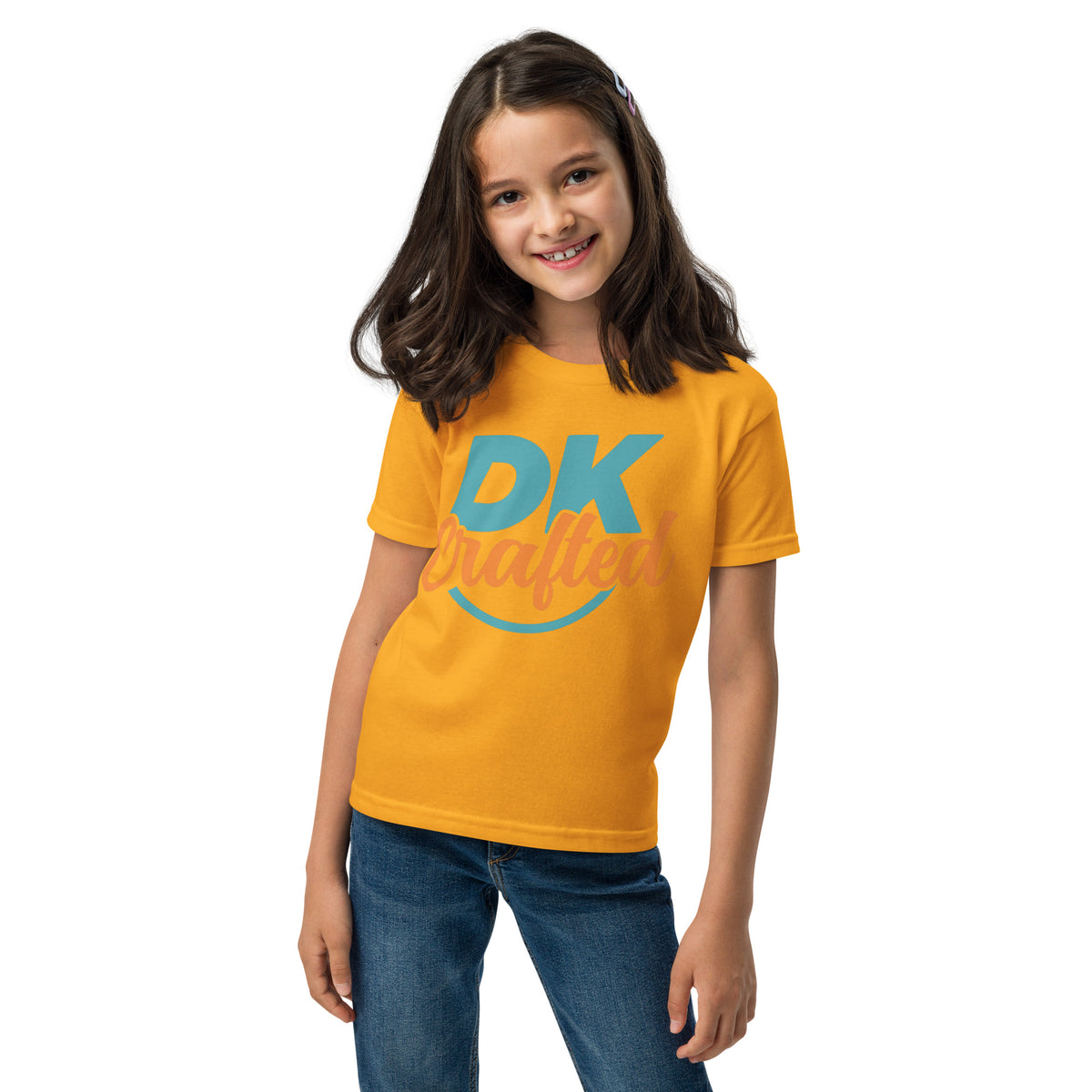 Youth t-shirt, Gold, front view