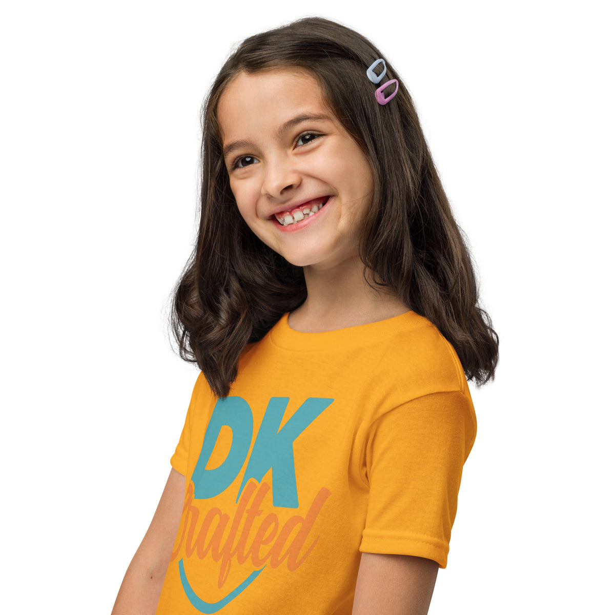 Youth t-shirt, Gold, left-front view