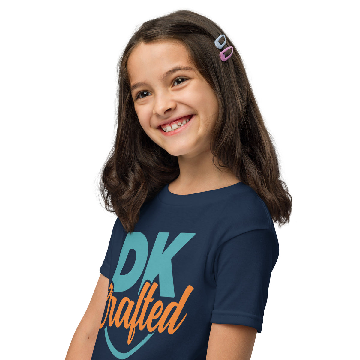 Youth t-shirt, Navy, left-front view