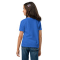 Youth t-shirt, Royal, back view
