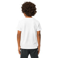 Youth t-shirt, White, back view