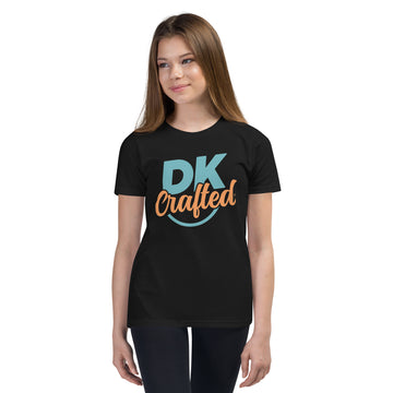 Youth Short Sleeve T-Shirt, Black, front view