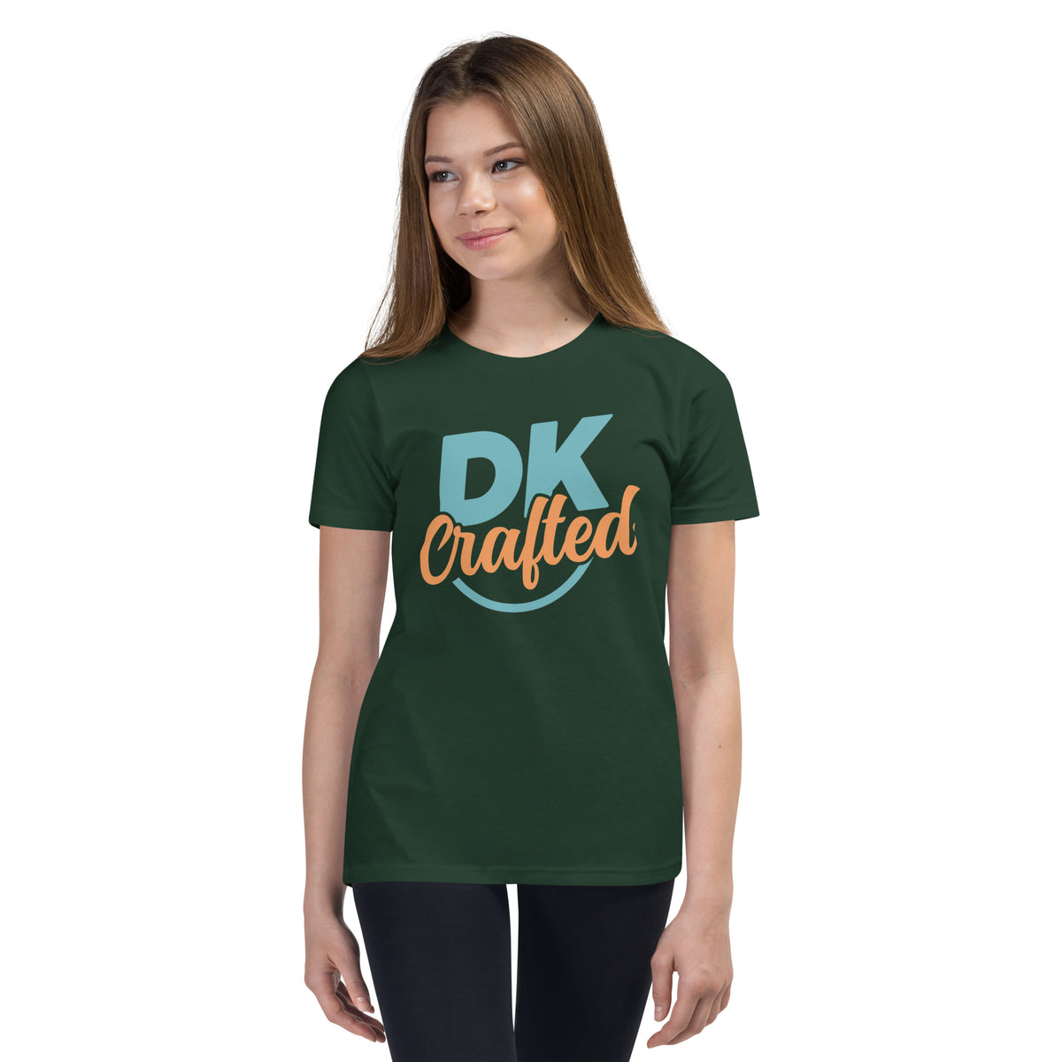 Youth Short Sleeve T-Shirt, Forest, front view