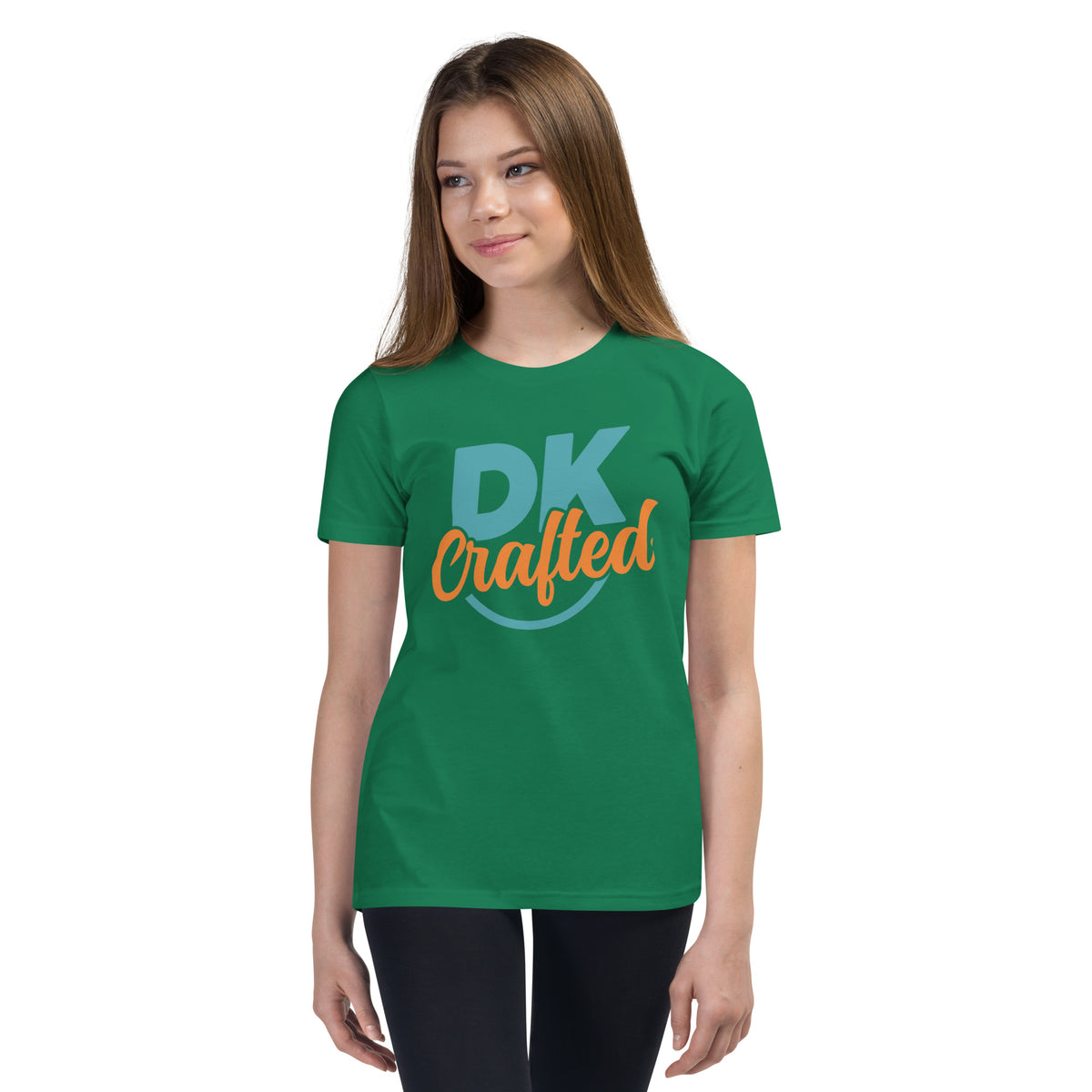 Youth Short Sleeve T-Shirt, Kelly, front view