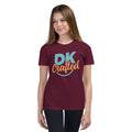 Youth Short Sleeve T-Shirt, Maroon, front view