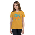 Youth Short Sleeve T-Shirt, Mustard, front view