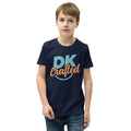 Youth Short Sleeve T-Shirt, Navy, front view