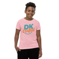 Youth Short Sleeve T-Shirt, Pink, front view